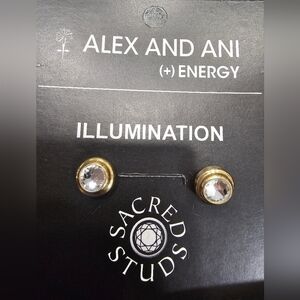 Auth ​Alex and Ani Sacred Studs Earrings – Crystal Color Therapy (Illumination)